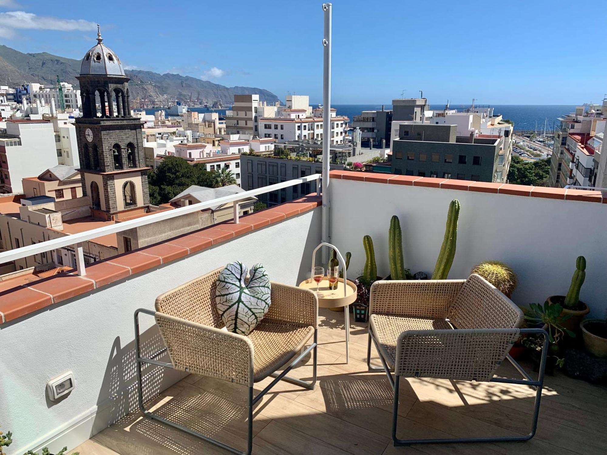 Atico Con Terraza, Vistas Panoramicas Y Parking Lägenhet Santa Cruz de Tenerife Exteriör bild