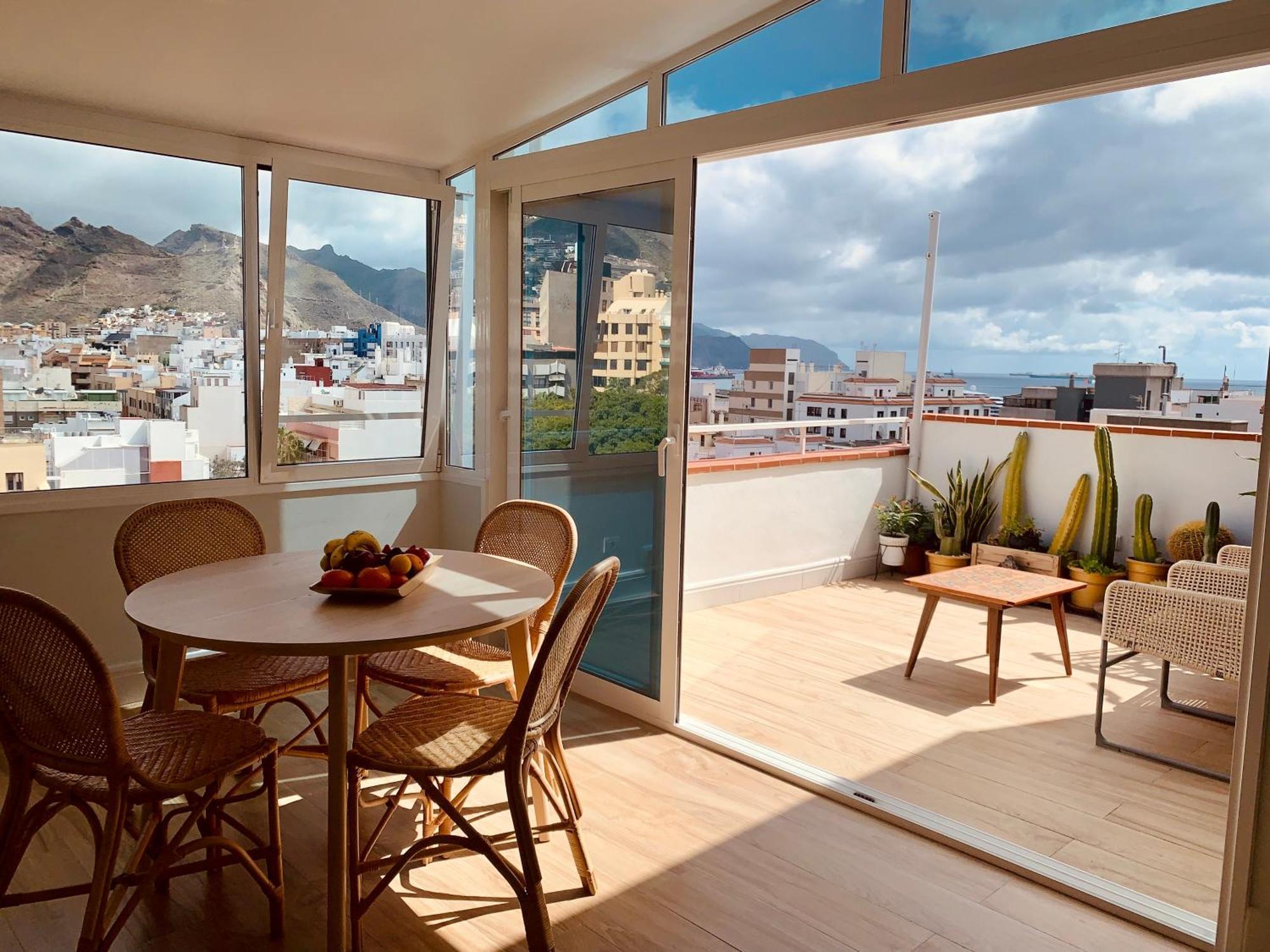 Atico Con Terraza, Vistas Panoramicas Y Parking Lägenhet Santa Cruz de Tenerife Exteriör bild