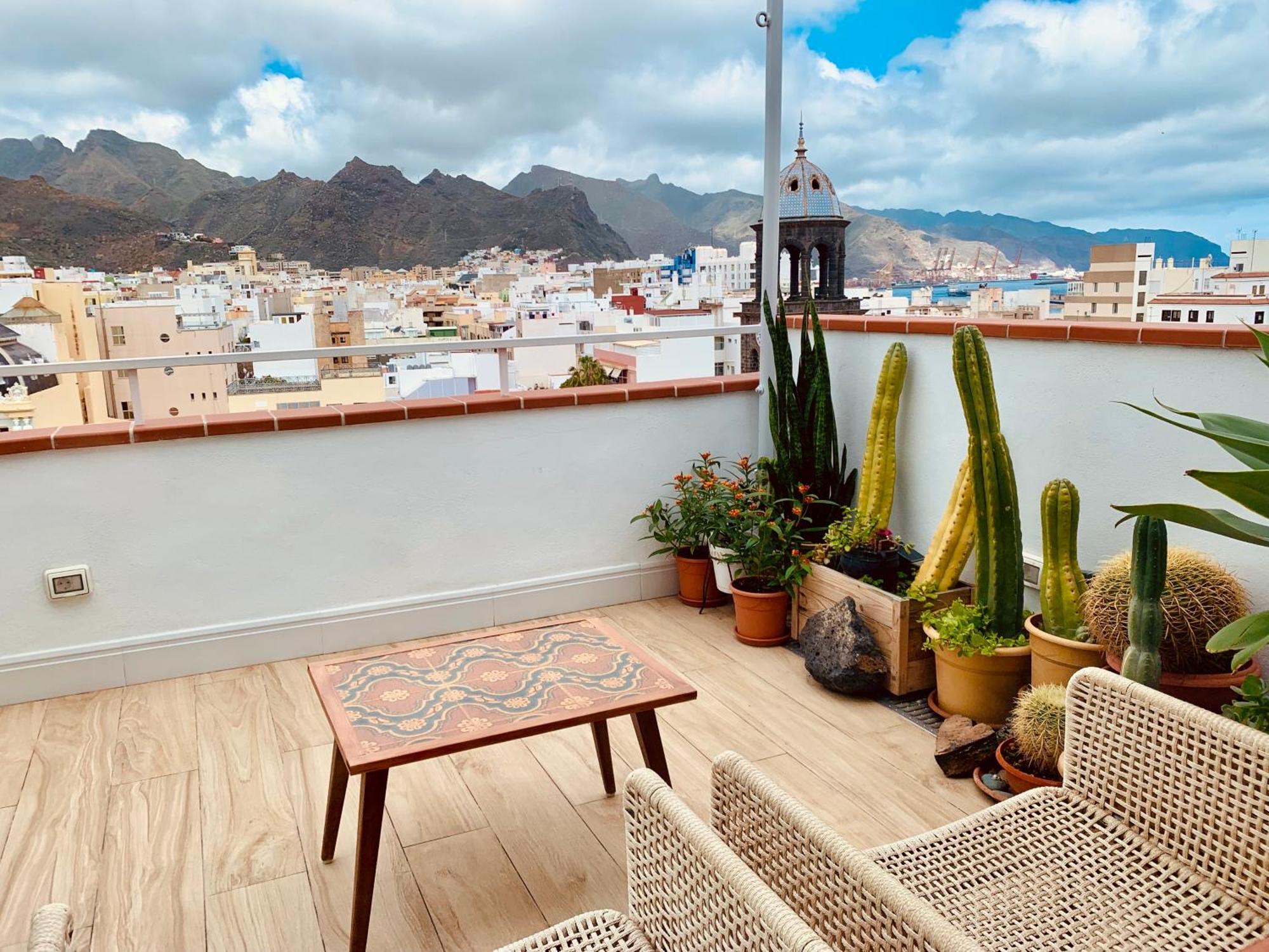 Atico Con Terraza, Vistas Panoramicas Y Parking Lägenhet Santa Cruz de Tenerife Exteriör bild